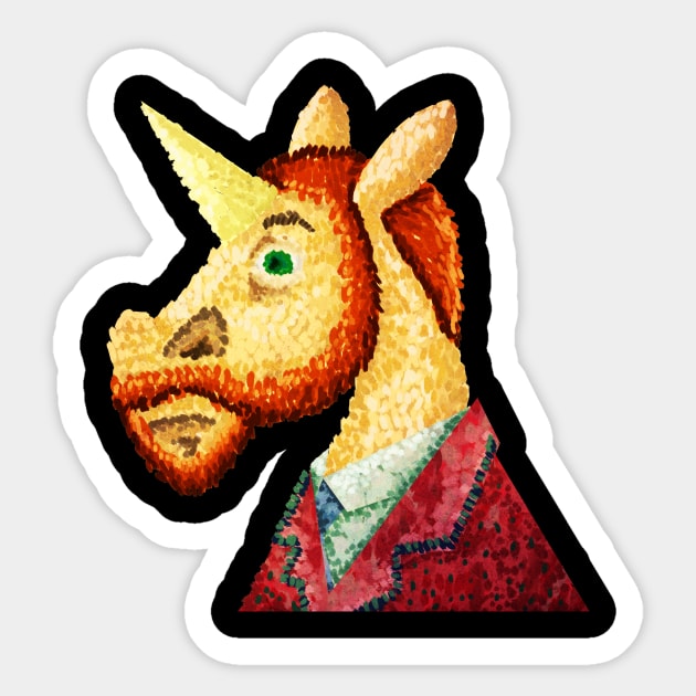 Pointillism Unicorn Sticker by Thatssounicorny